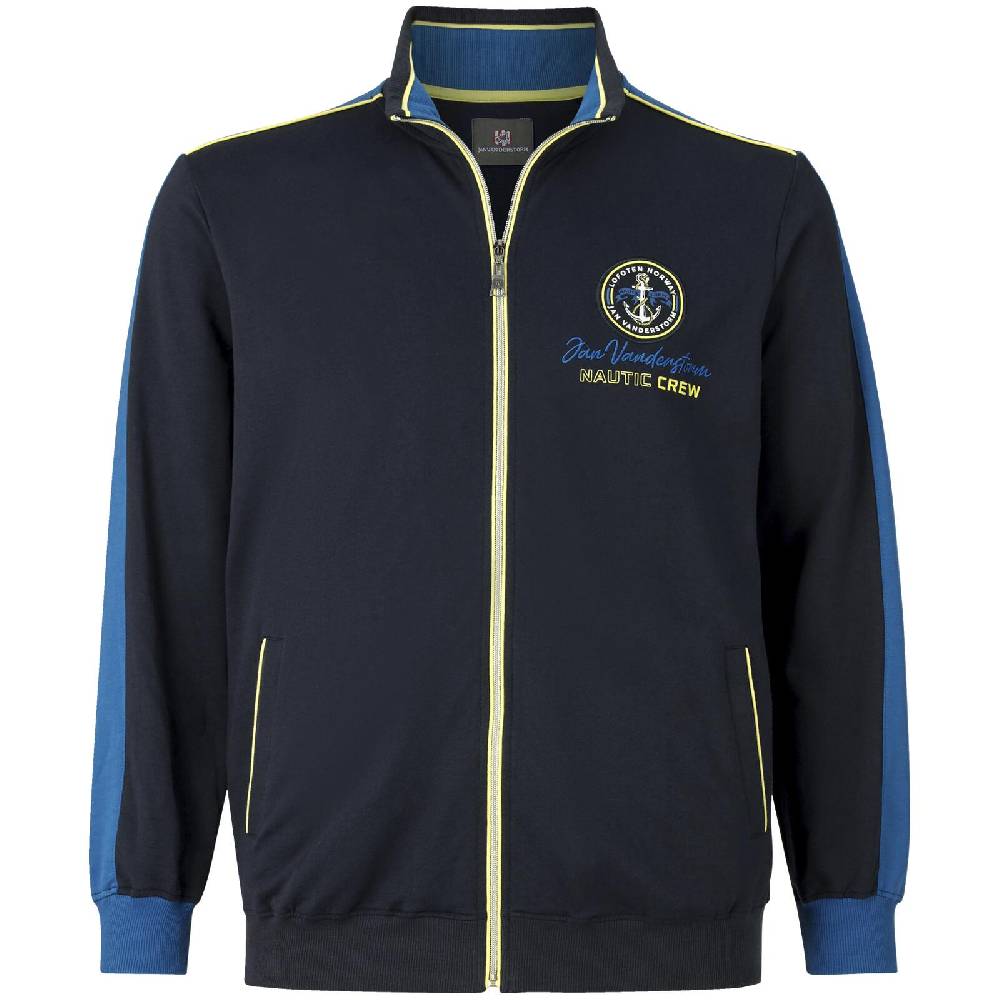 Jan Vanderstorm Sweatjacke PIINUS dunkelblau