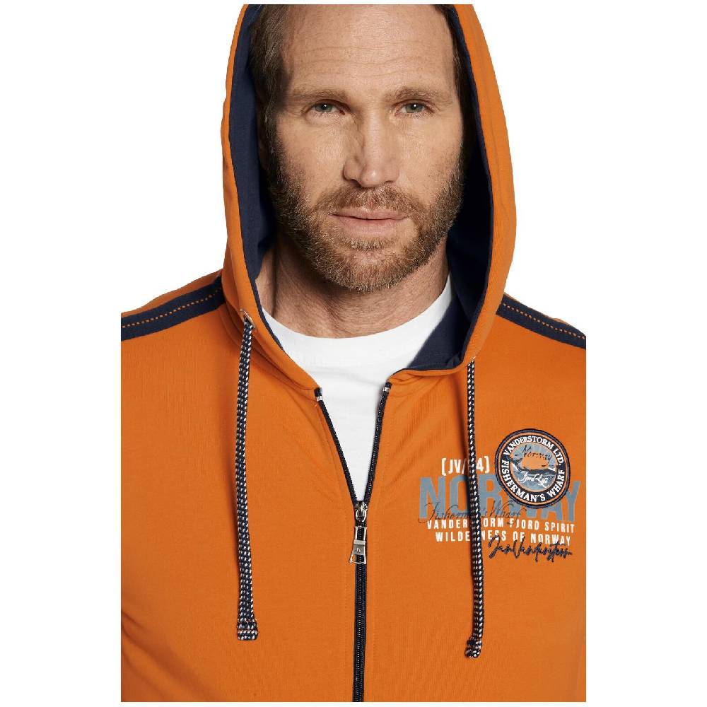 Jan Vanderstorm Sweatjacke RENKO Orange