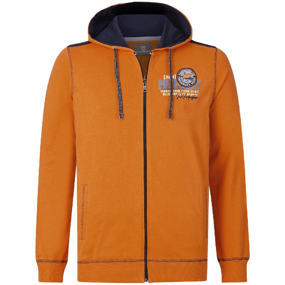 Jan Vanderstorm Sweatjacke RENKO orange