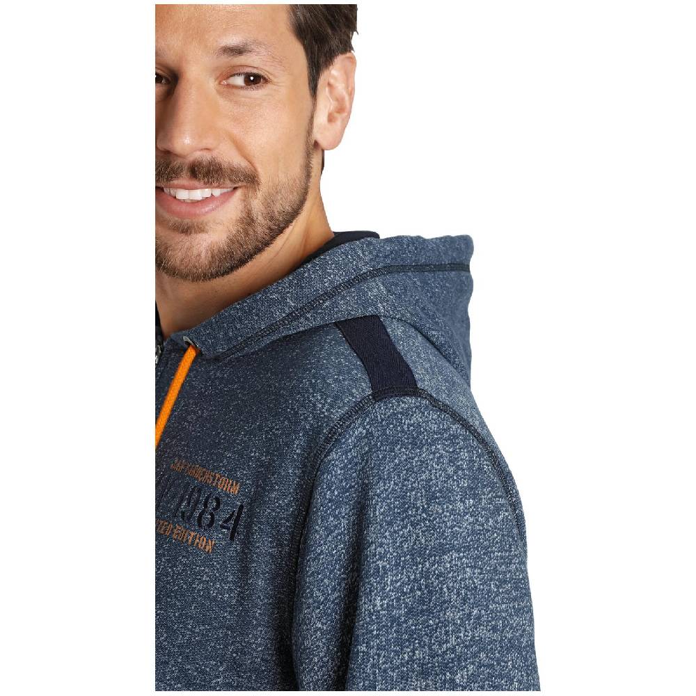 Jan Vanderstorm Sweatjacke ROBART Blau Melange