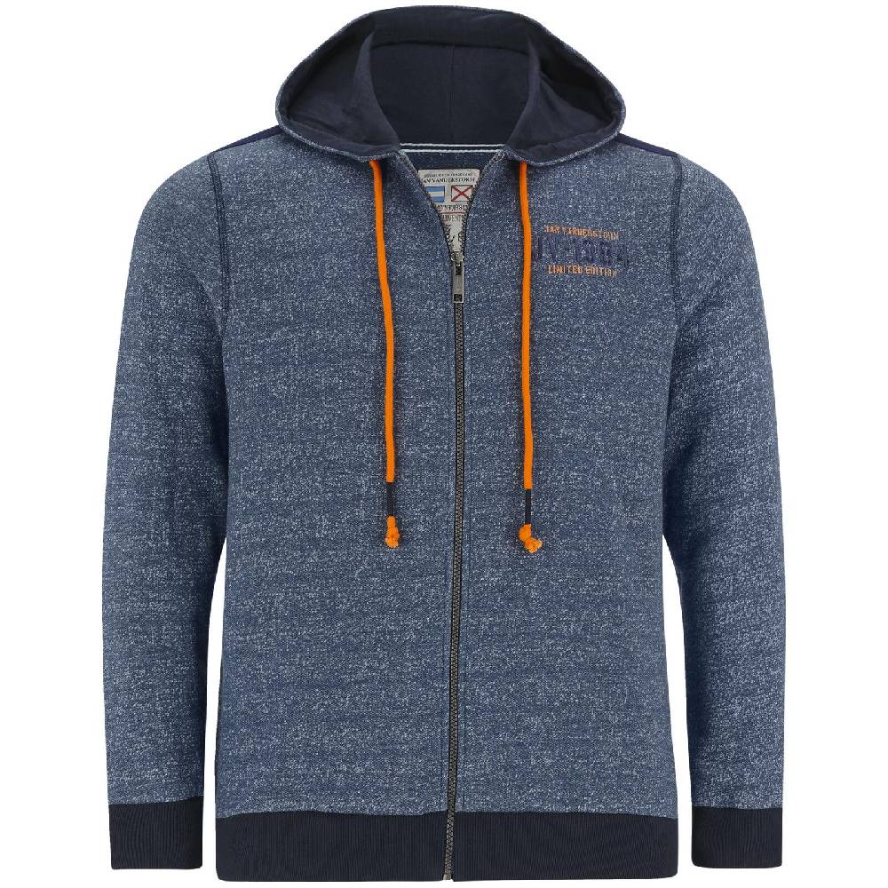 Jan Vanderstorm Sweatjacke ROBART blau melange