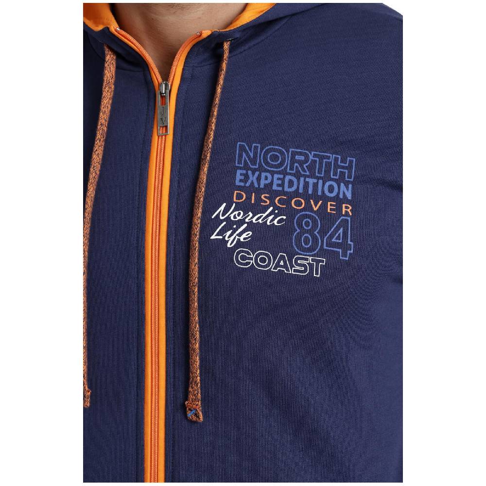 Jan Vanderstorm Sweatjacke RODERICH Dunkelblau