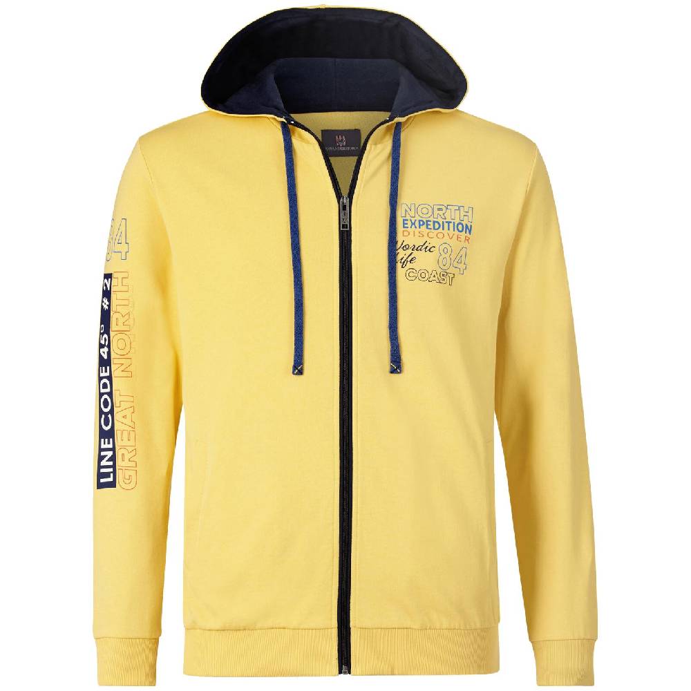 Jan Vanderstorm Sweatjacke RODERICH gelb