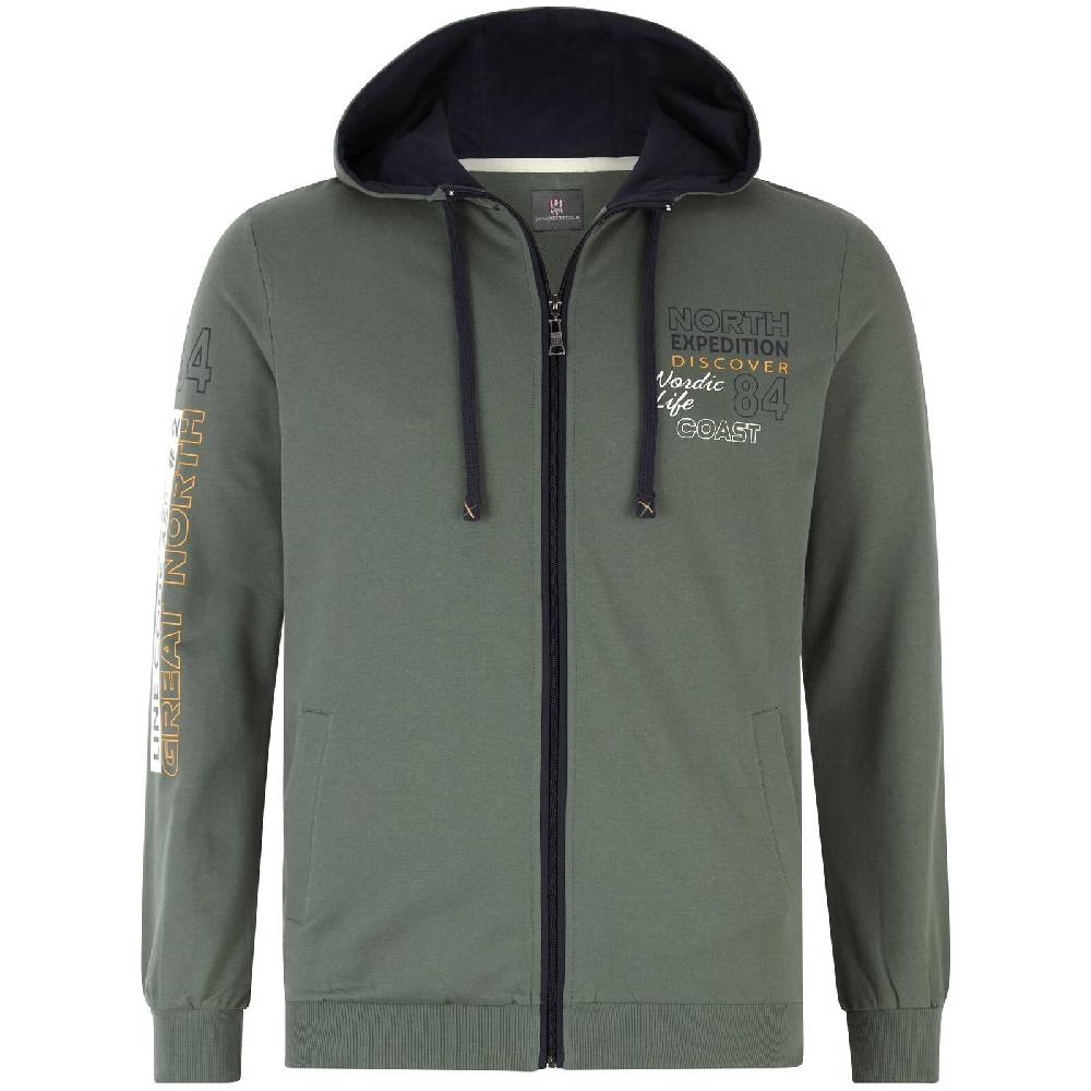Jan Vanderstorm Sweatjacke RODERICH oliv