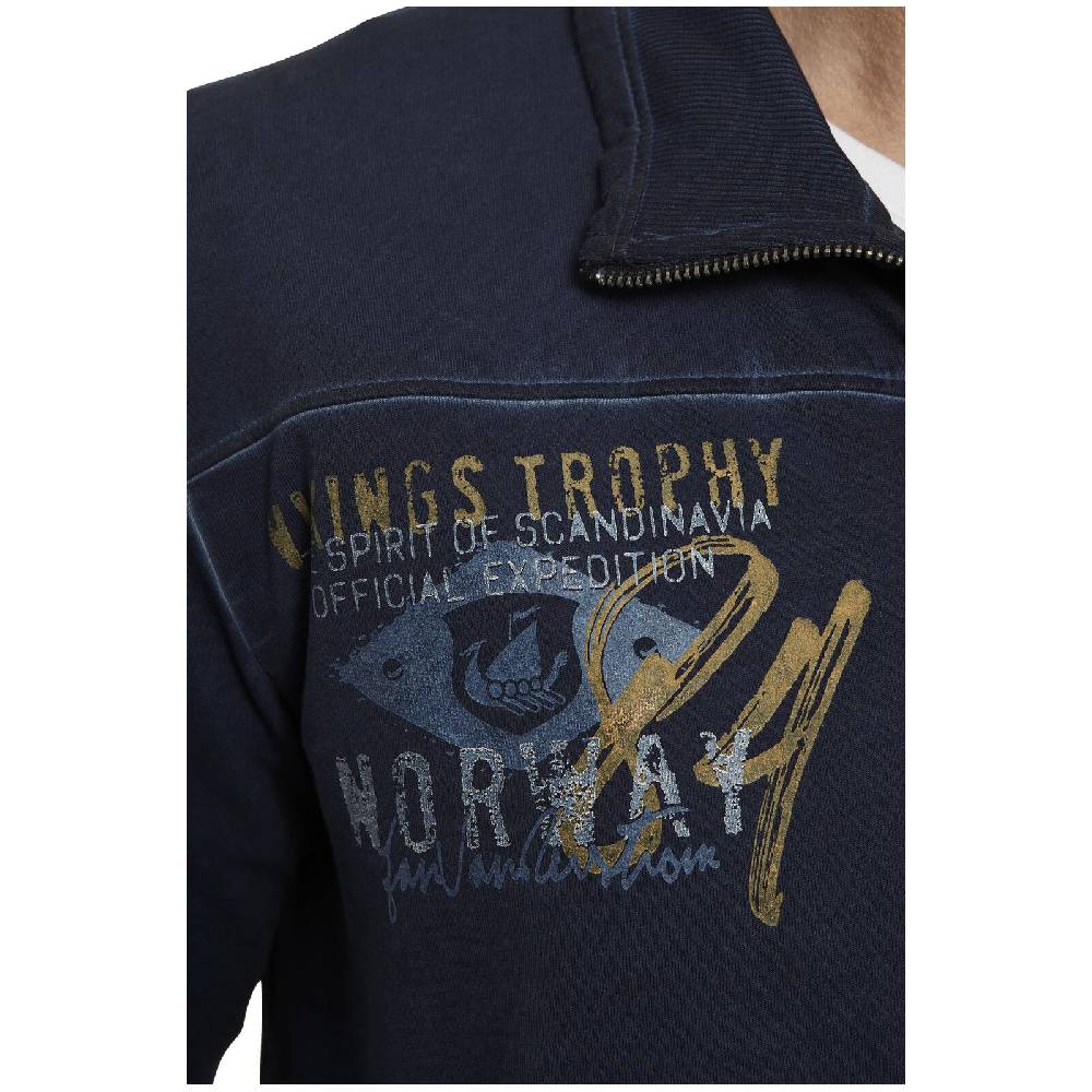 Jan Vanderstorm Sweatjacke SIVID Dunkelblau