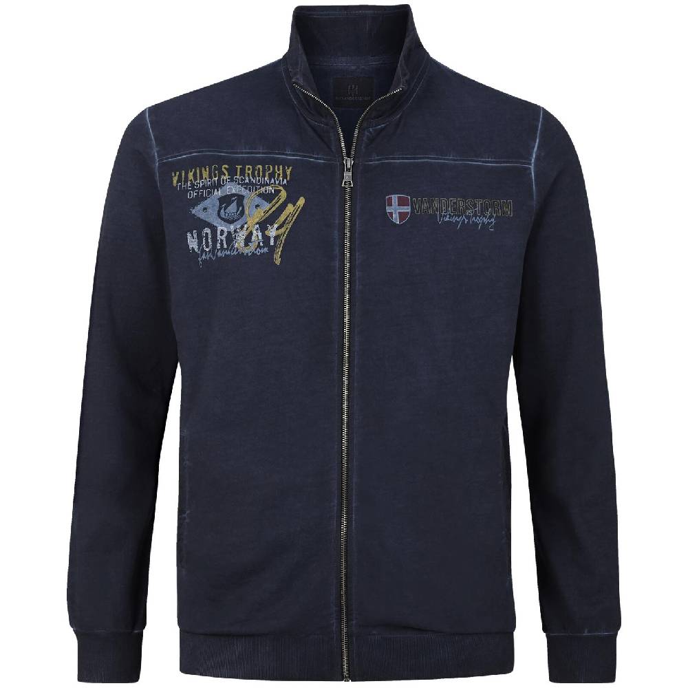 Jan Vanderstorm Sweatjacke SIVID dunkelblau