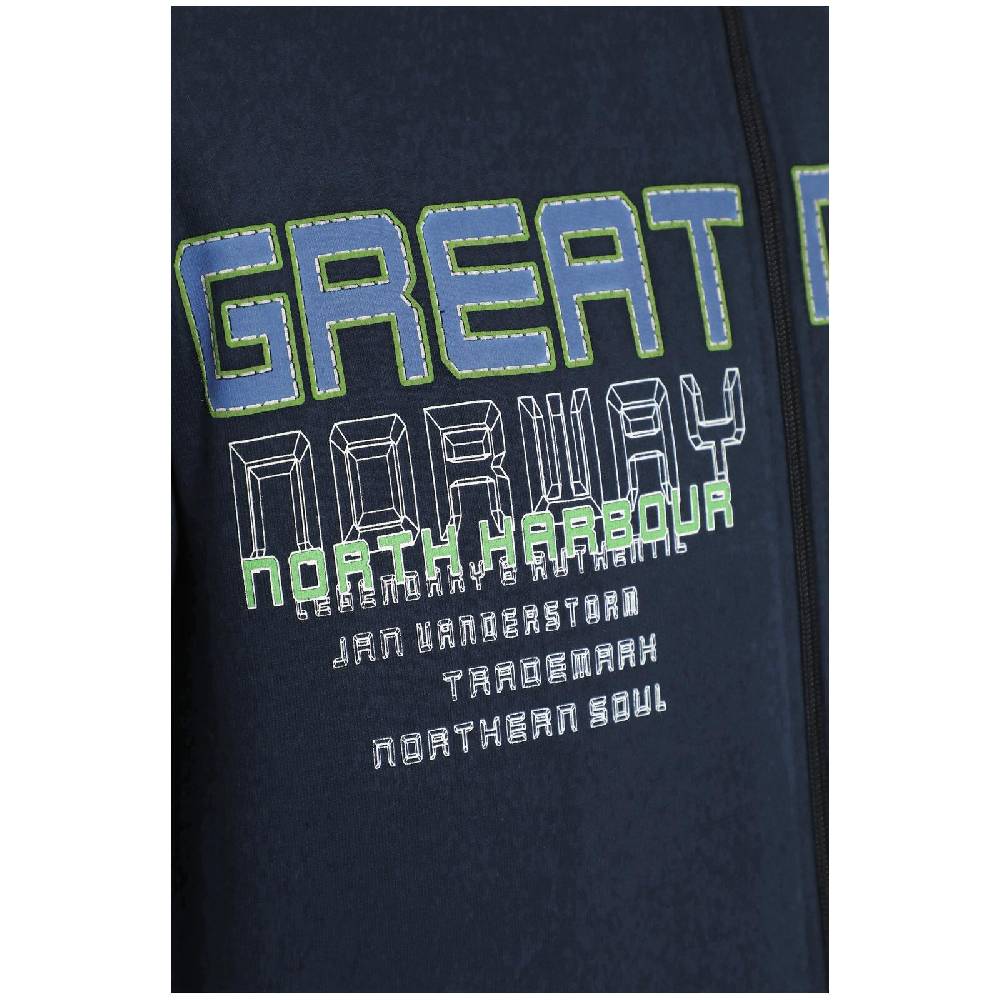 Jan Vanderstorm Sweatjacke STORR Dunkelblau