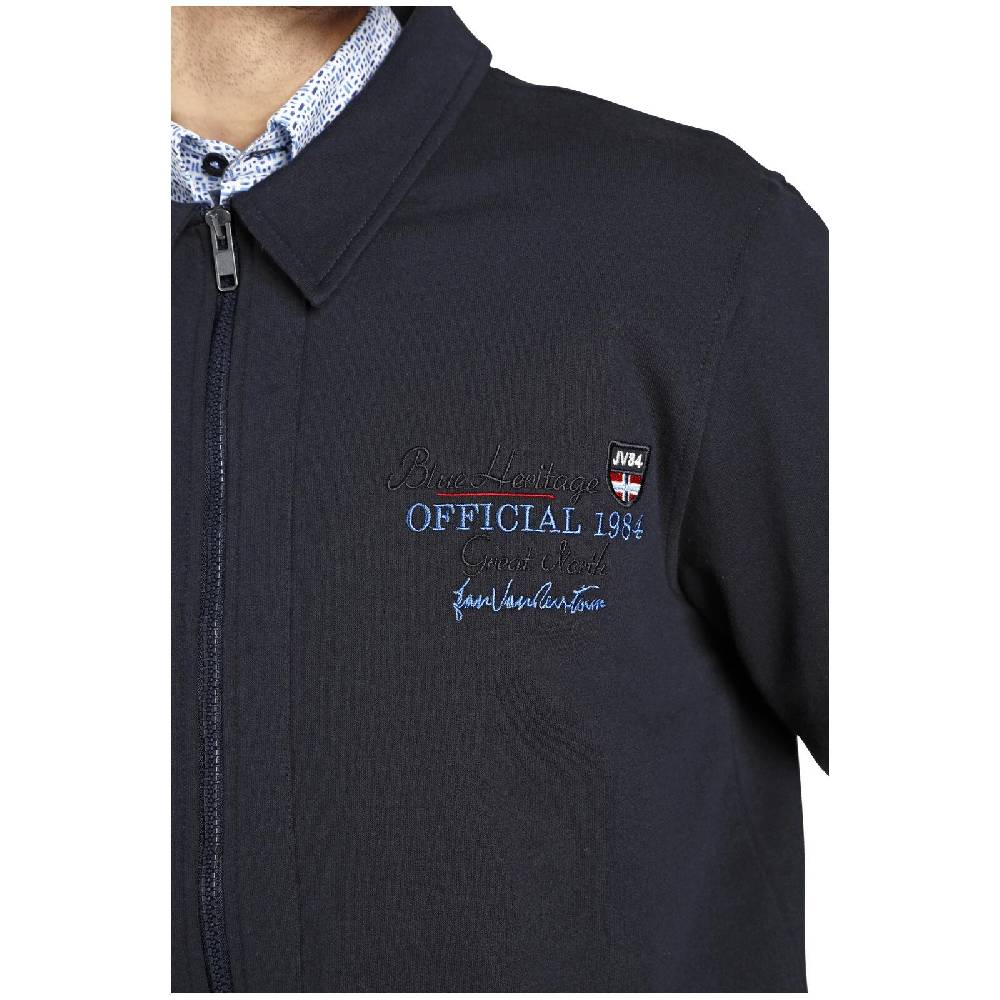 Jan Vanderstorm Sweatjacke TAPANI Dunkelblau