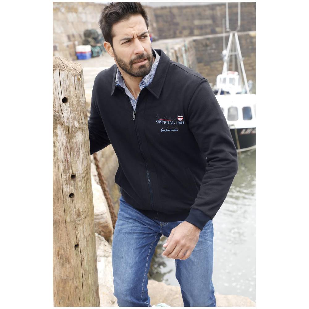 Jan Vanderstorm Sweatjacke TAPANI Dunkelblau