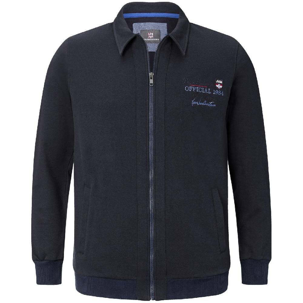 Jan Vanderstorm Sweatjacke TAPANI dunkelblau