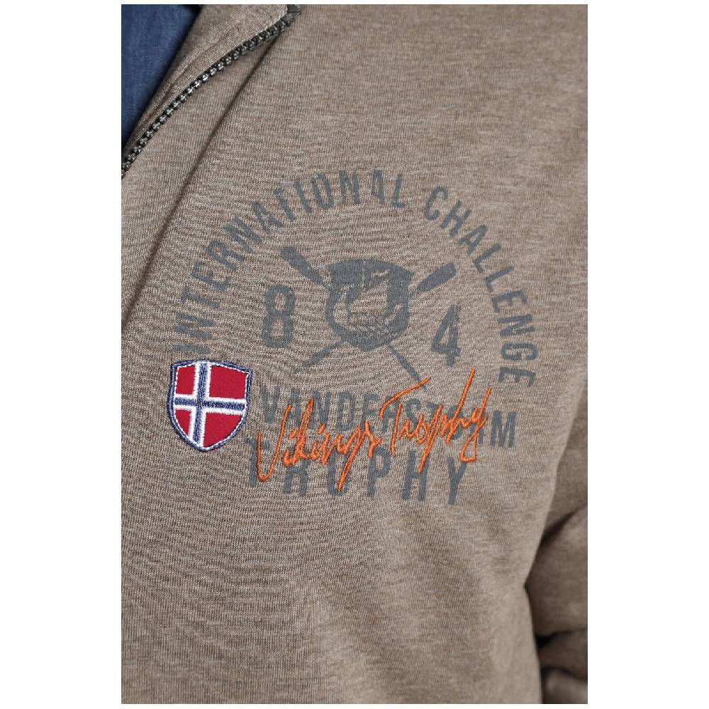 Jan Vanderstorm Sweatjacke THORSTENO Beige Melange