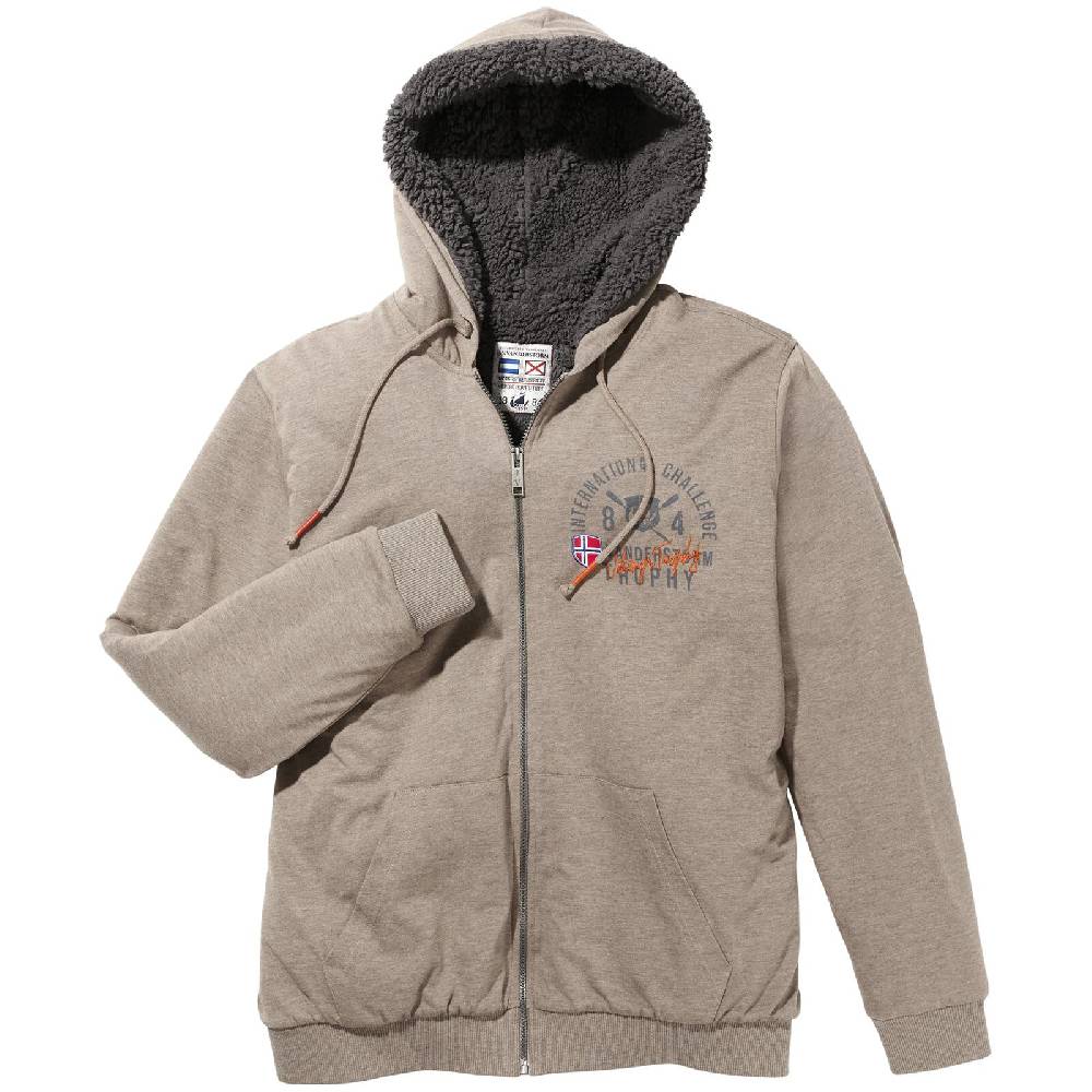 Jan Vanderstorm Sweatjacke THORSTENO Beige Melange