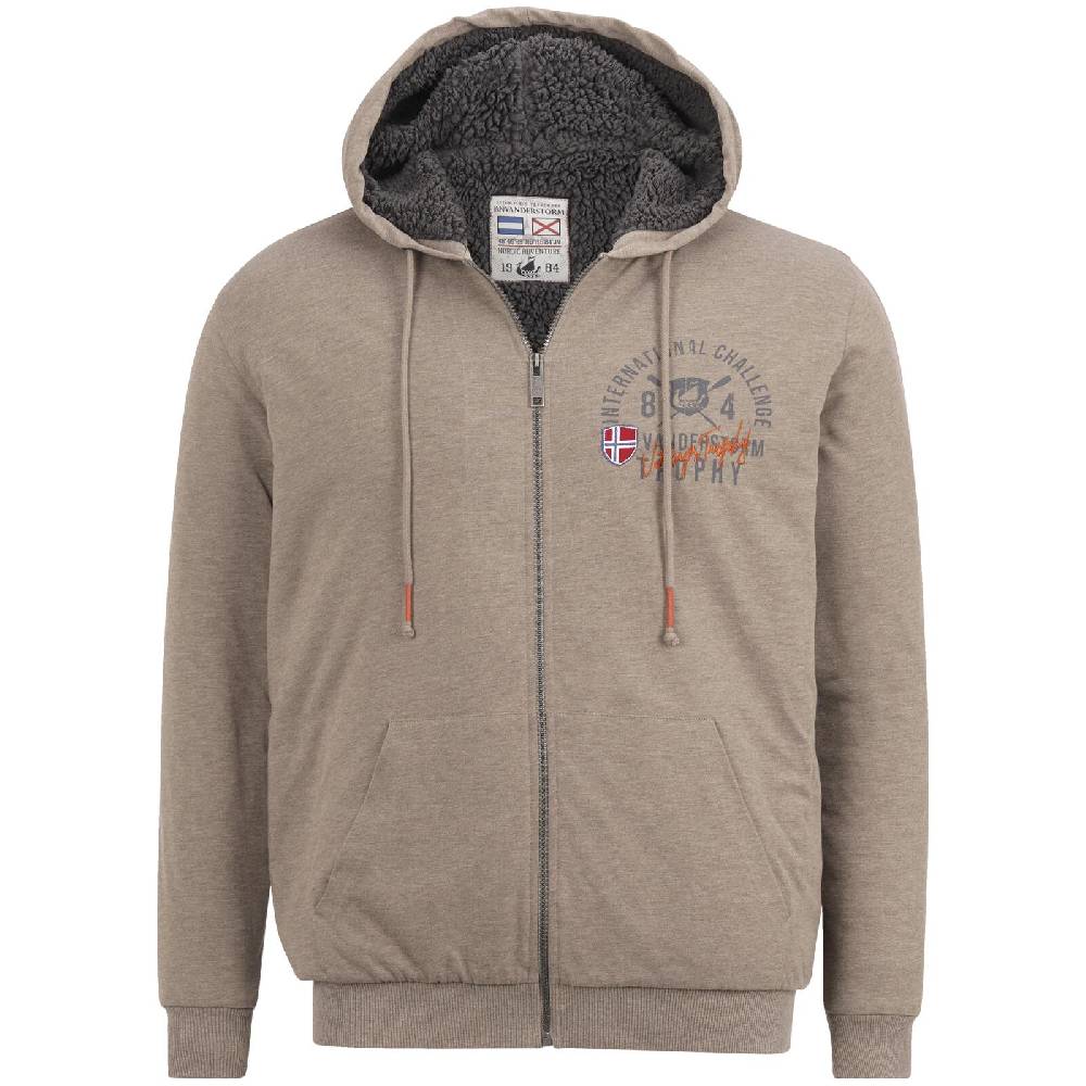 Jan Vanderstorm Sweatjacke THORSTENO beige melange