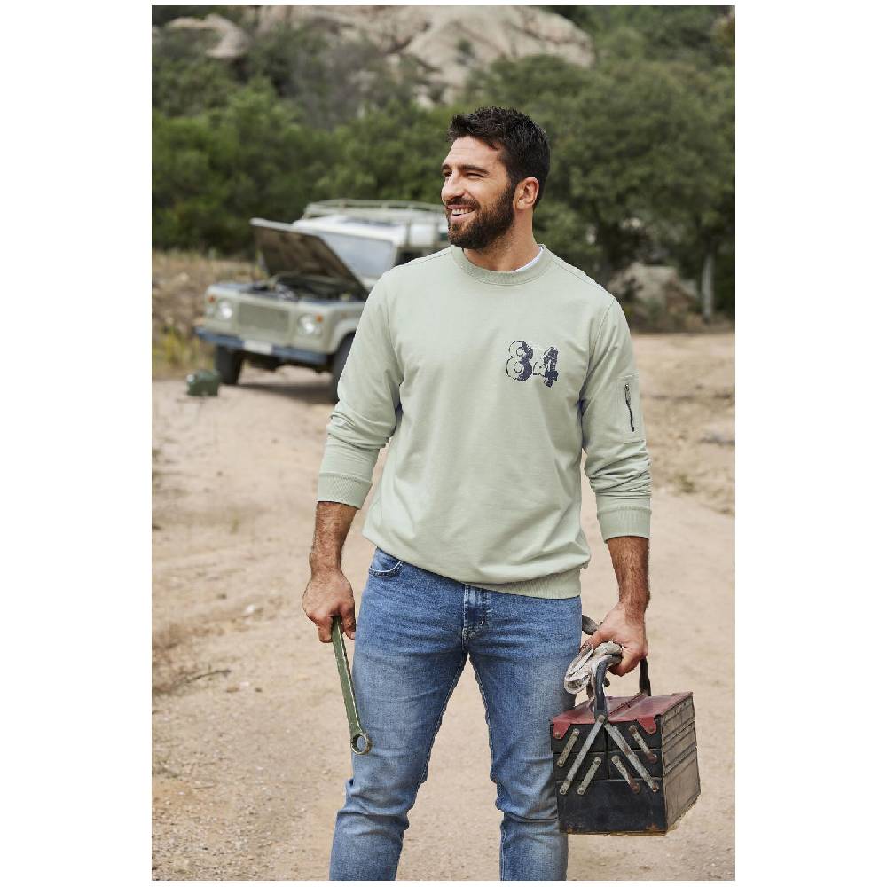 Jan Vanderstorm Sweatshirt ALFI Hellgrün