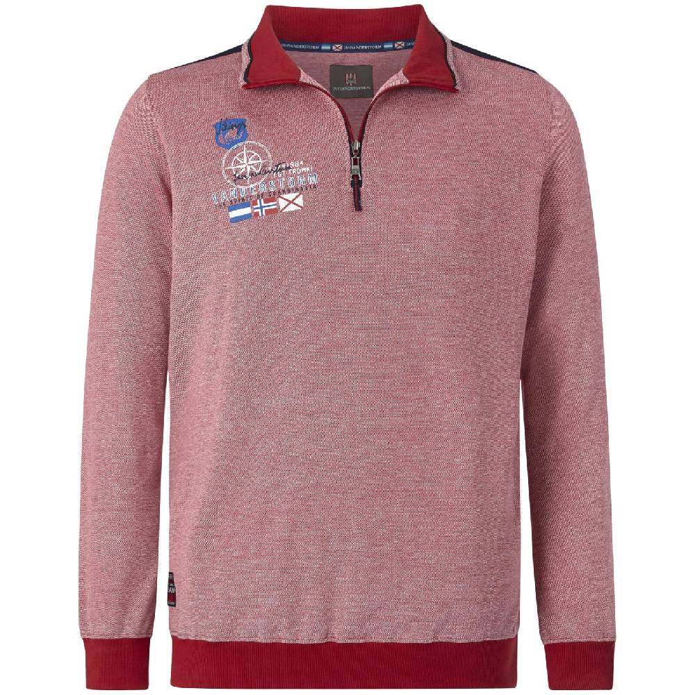 Jan Vanderstorm Sweatshirt ALVARIN rot