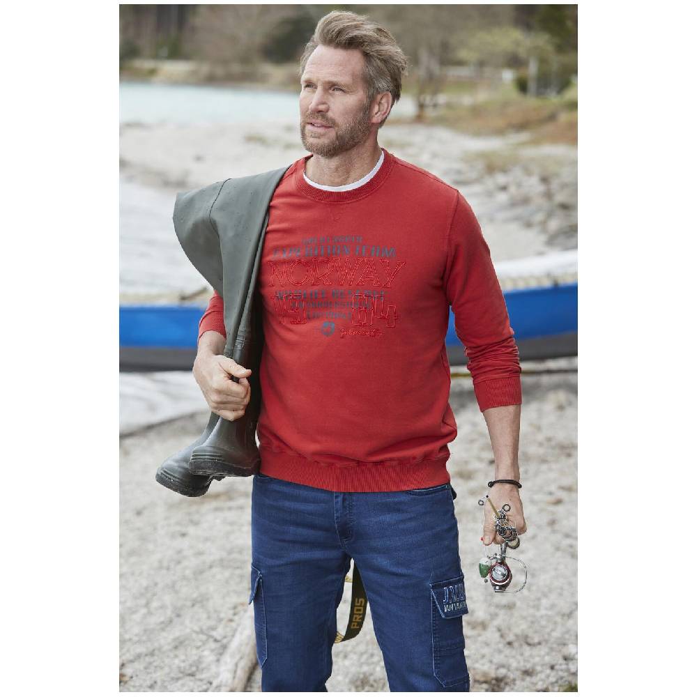 Jan Vanderstorm Sweatshirt AZZO Rot