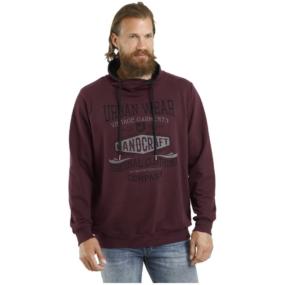 Jan Vanderstorm Sweatshirt DEVIS Dunkelrot