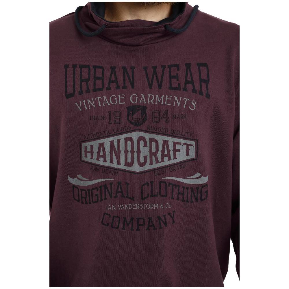 Jan Vanderstorm Sweatshirt DEVIS Dunkelrot