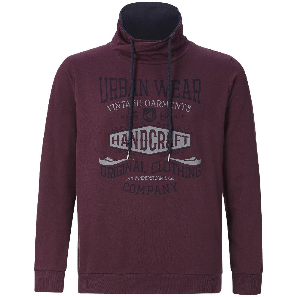 Jan Vanderstorm Sweatshirt DEVIS dunkelrot