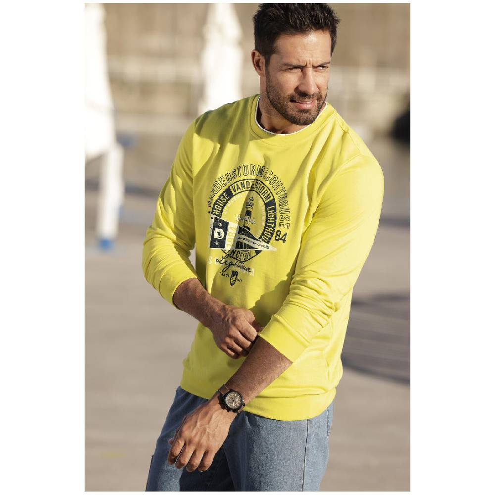 Jan Vanderstorm Sweatshirt DYRIK Gelb