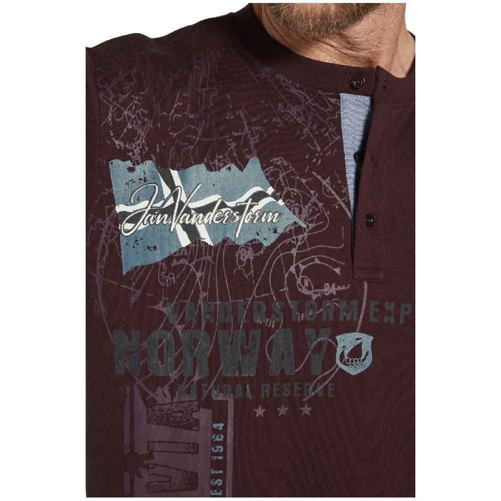 Jan Vanderstorm Sweatshirt FIONN Dunkelrot