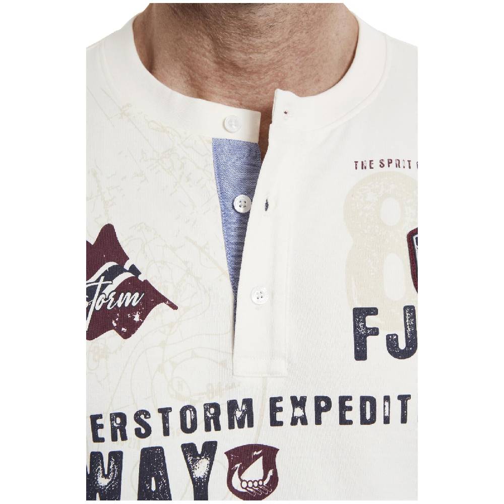 Jan Vanderstorm Sweatshirt FIONN Wollweiß