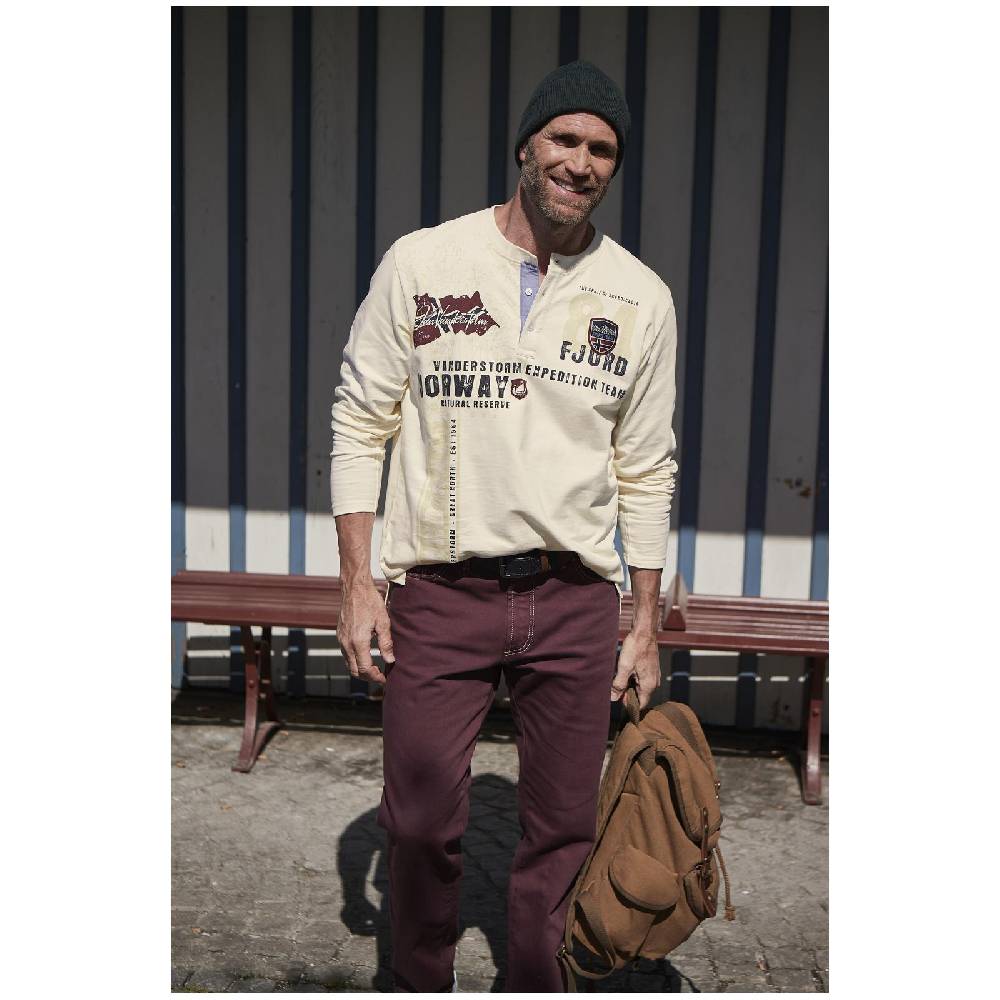 Jan Vanderstorm Sweatshirt FIONN Wollweiß