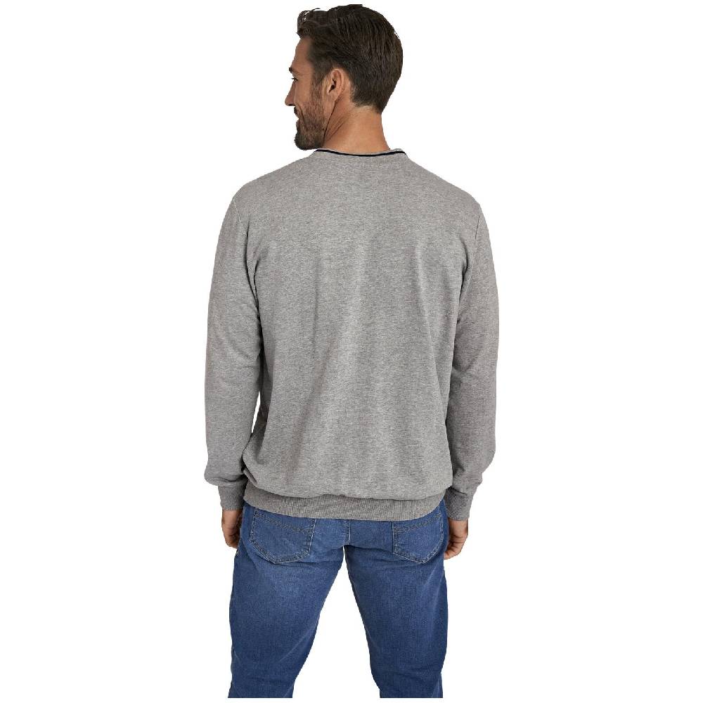 Jan Vanderstorm Sweatshirt GANDALV Grau Melange