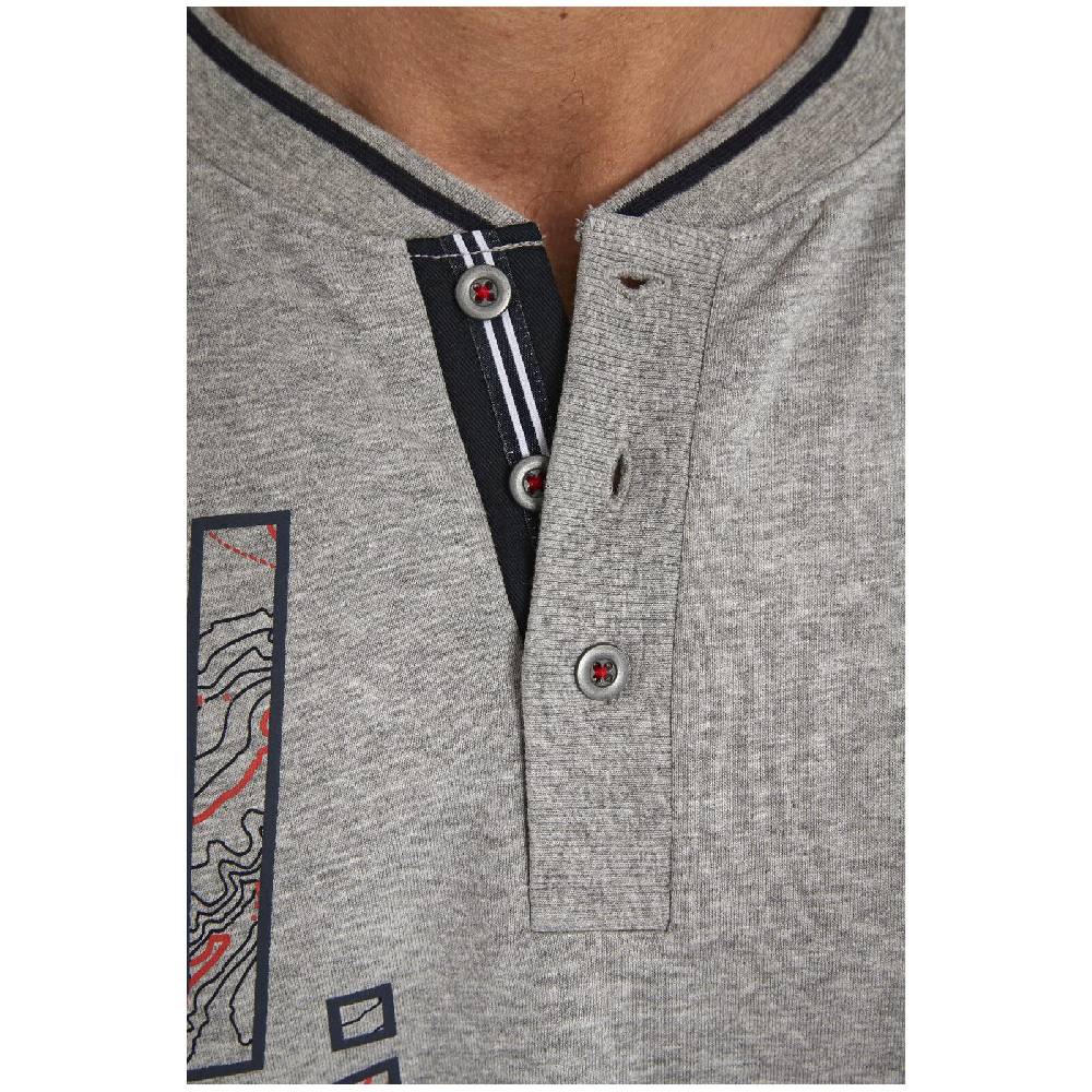 Jan Vanderstorm Sweatshirt GANDALV Grau Melange