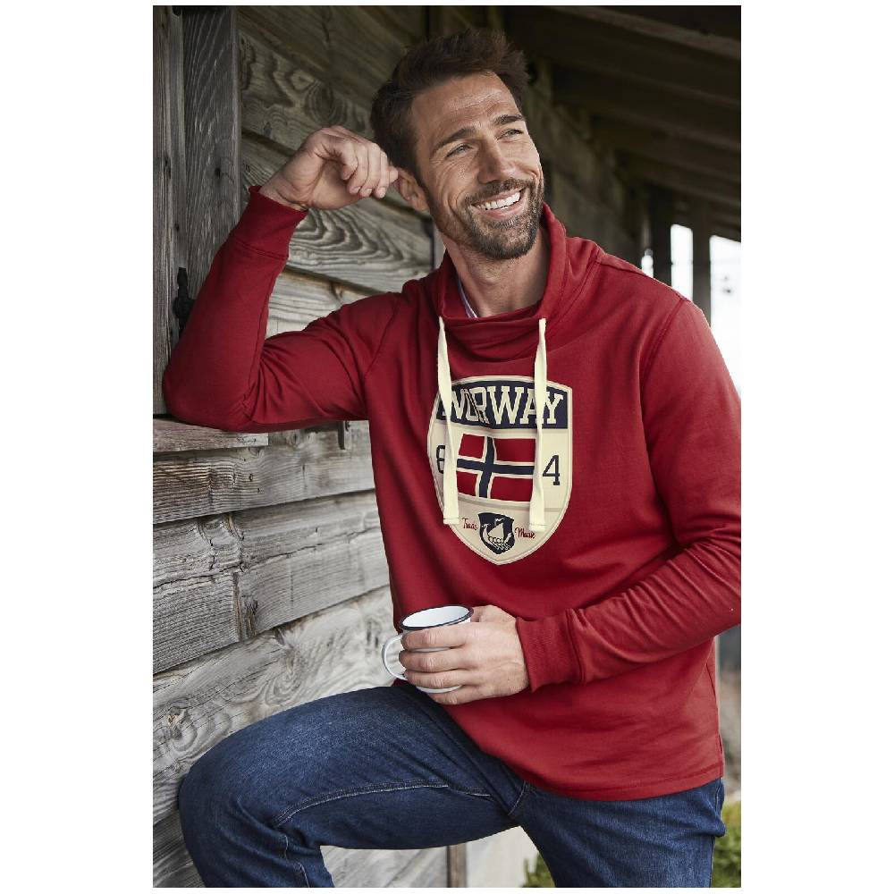 Jan Vanderstorm Sweatshirt HENTRI Rot