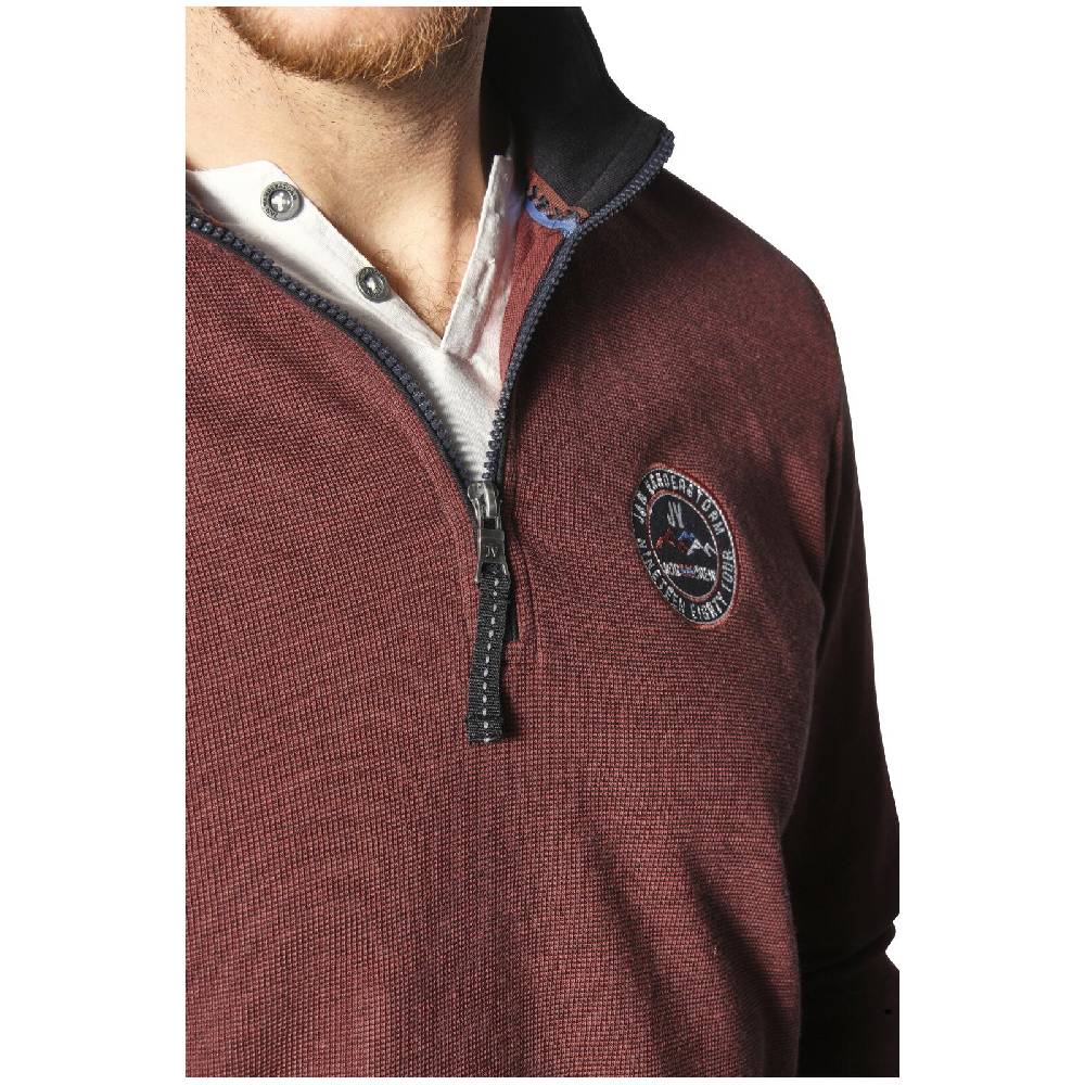 Jan Vanderstorm Sweatshirt MARKWARD Dunkelrot