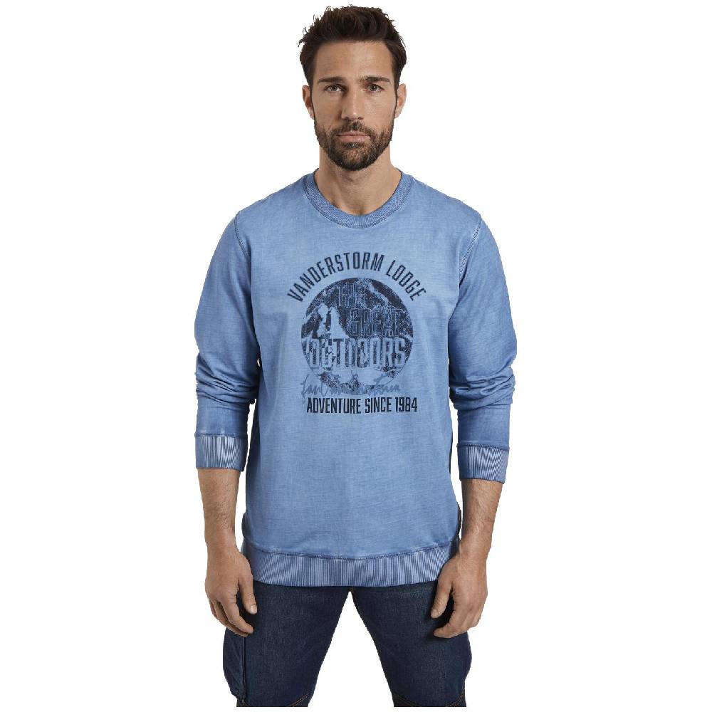 Jan Vanderstorm Sweatshirt NANDRAD Blau