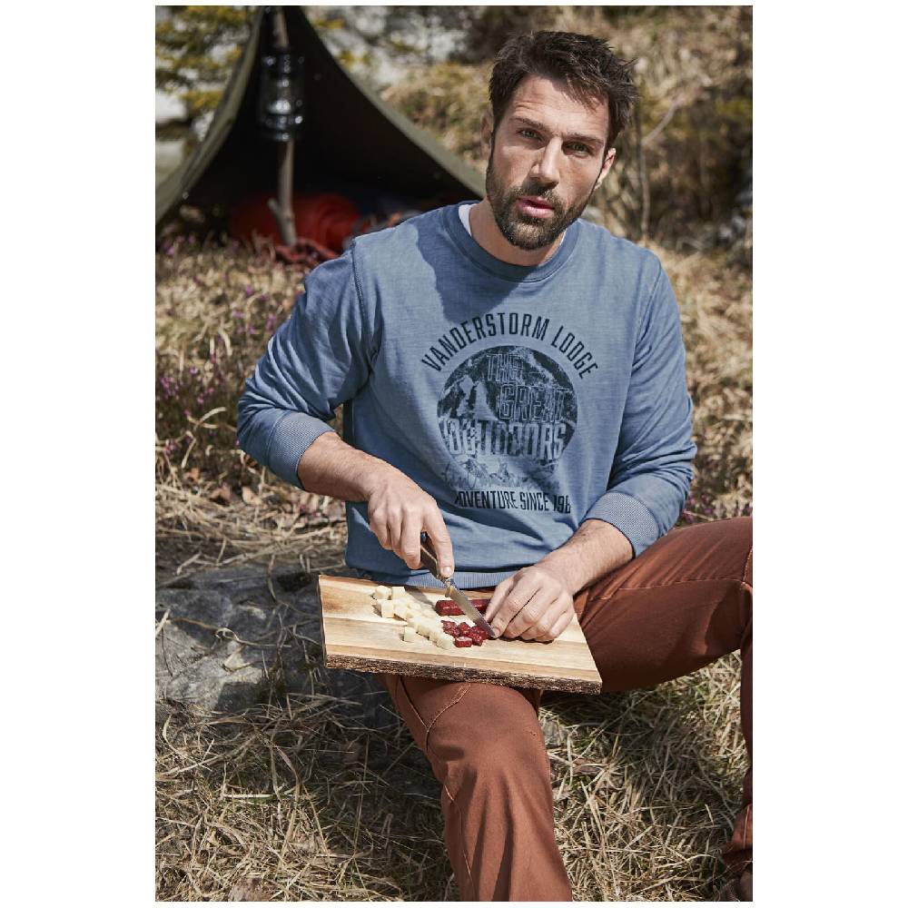 Jan Vanderstorm Sweatshirt NANDRAD Blau