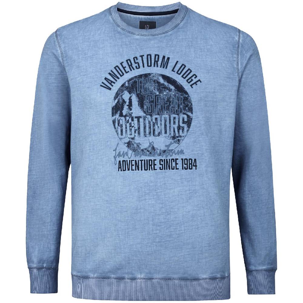 Jan Vanderstorm Sweatshirt NANDRAD blau