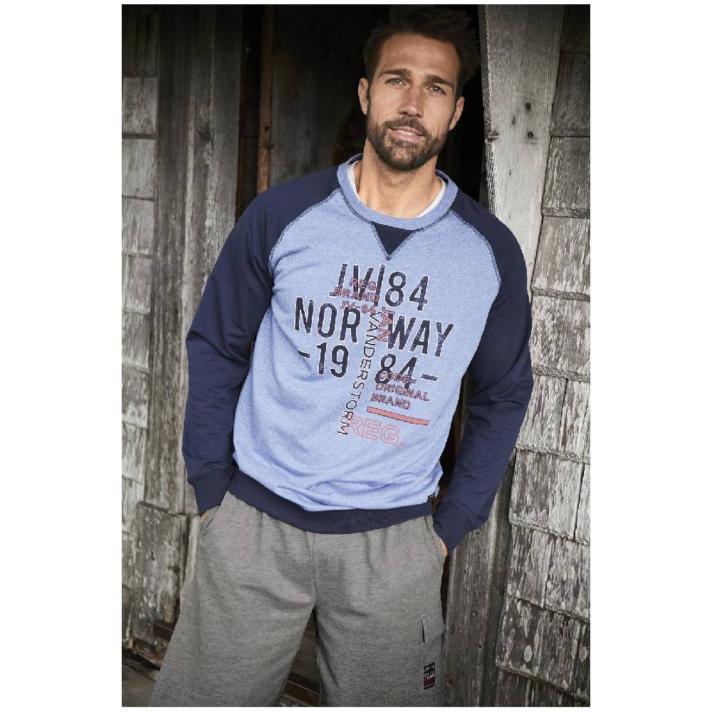 Jan Vanderstorm Sweatshirt OWEN Blau