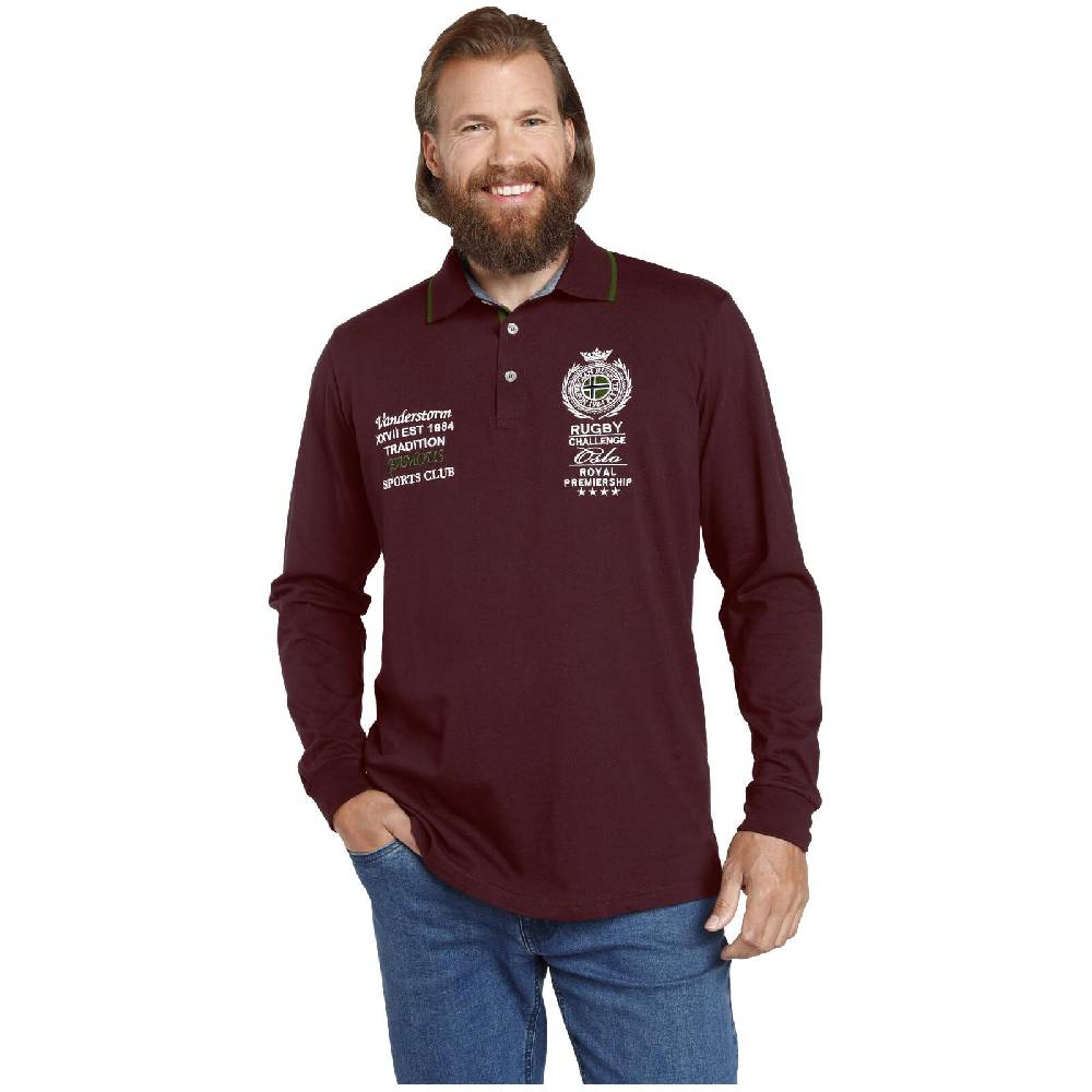 Jan Vanderstorm Sweatshirt SIGVAT Dunkelrot