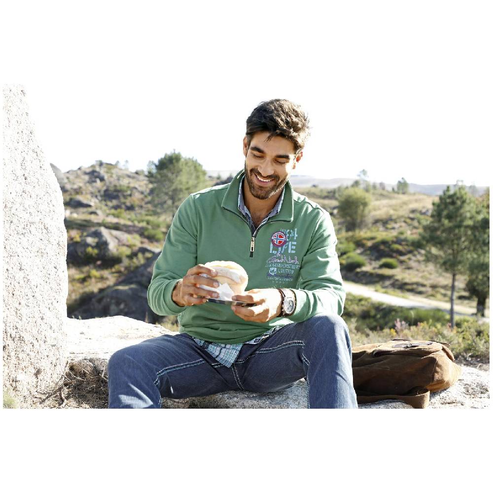 Jan Vanderstorm Sweatshirt STENKIL Grün