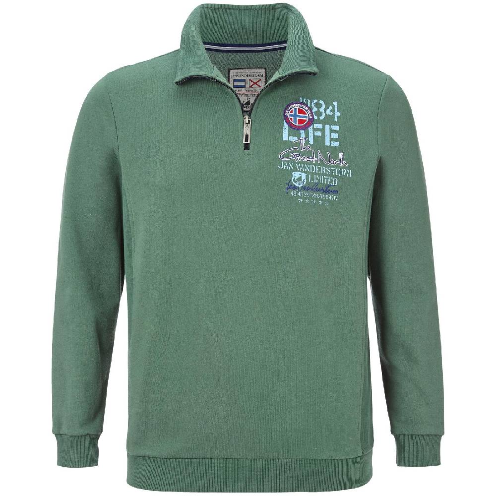 Jan Vanderstorm Sweatshirt STENKIL grün
