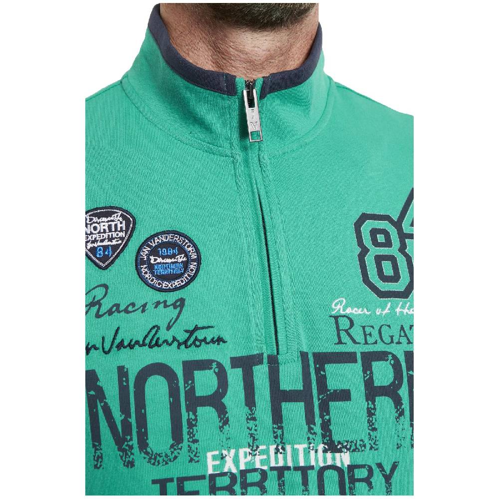 Jan Vanderstorm Sweatshirt STIG Grün