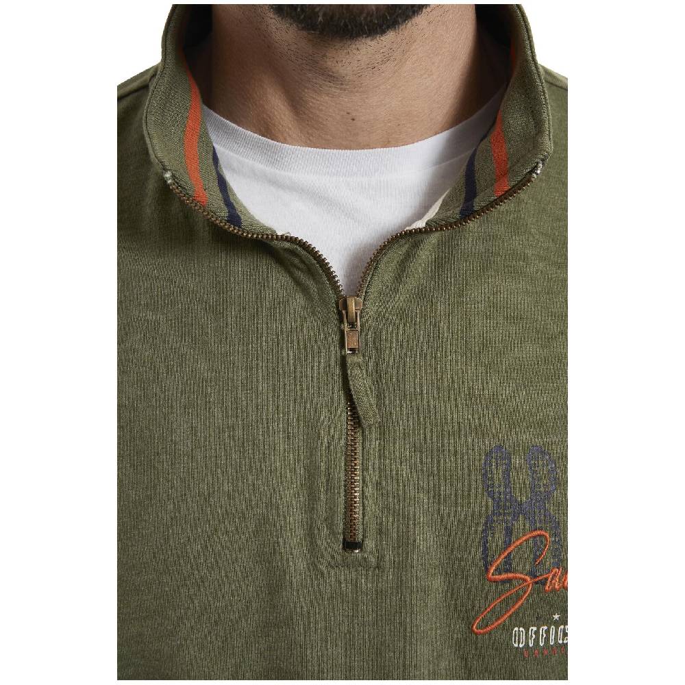 Jan Vanderstorm Sweatshirt THORBEN Khaki Melange