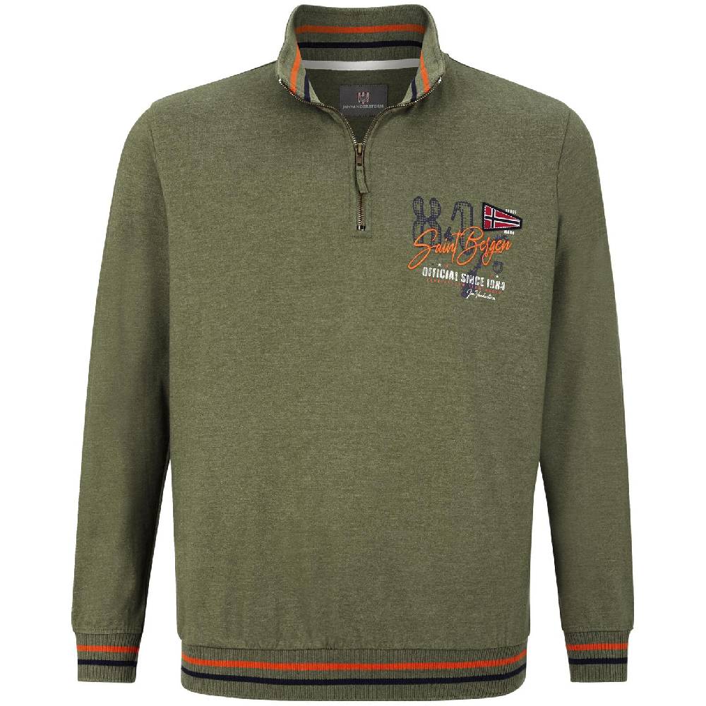 Jan Vanderstorm Sweatshirt THORBEN khaki melange