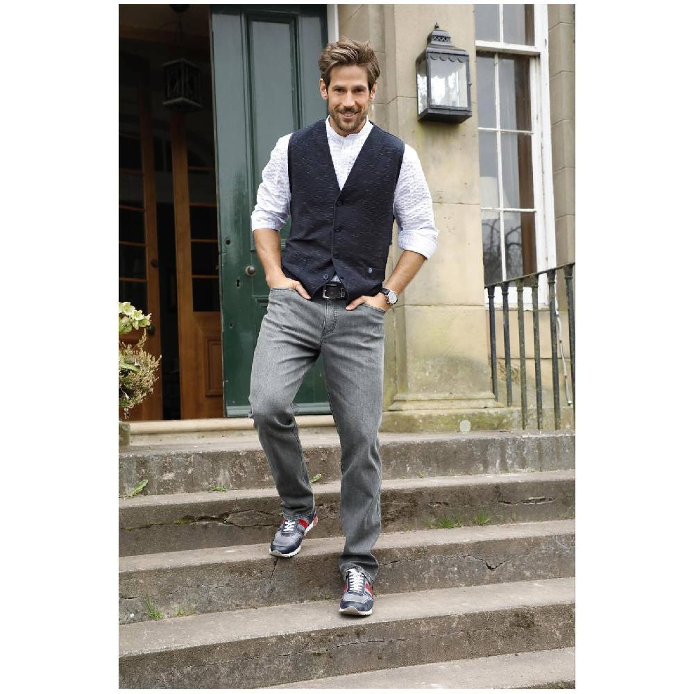 Jan Vanderstorm Sweatweste AHLMANN Dunkelblau