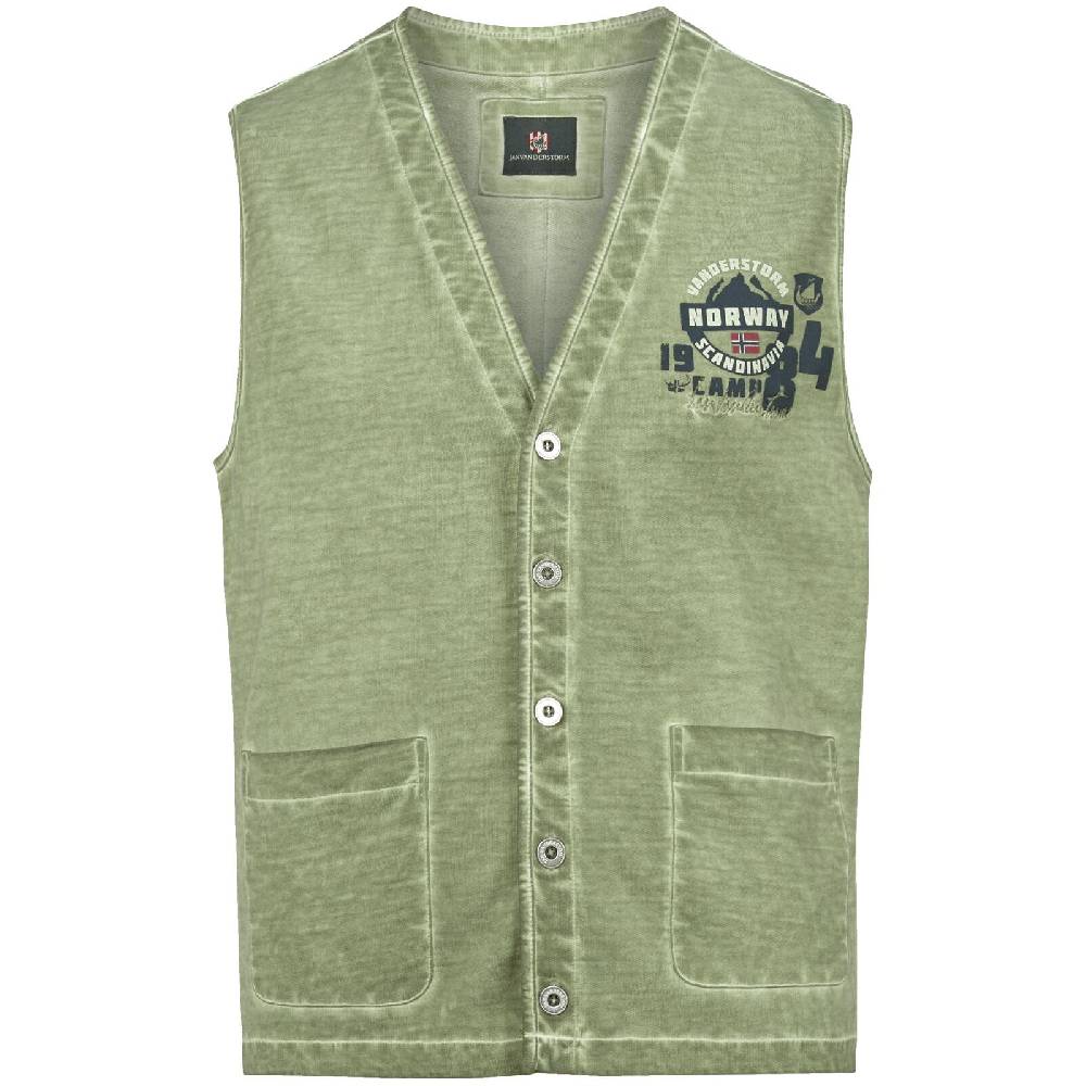 Jan Vanderstorm Sweatweste TORGILS oliv