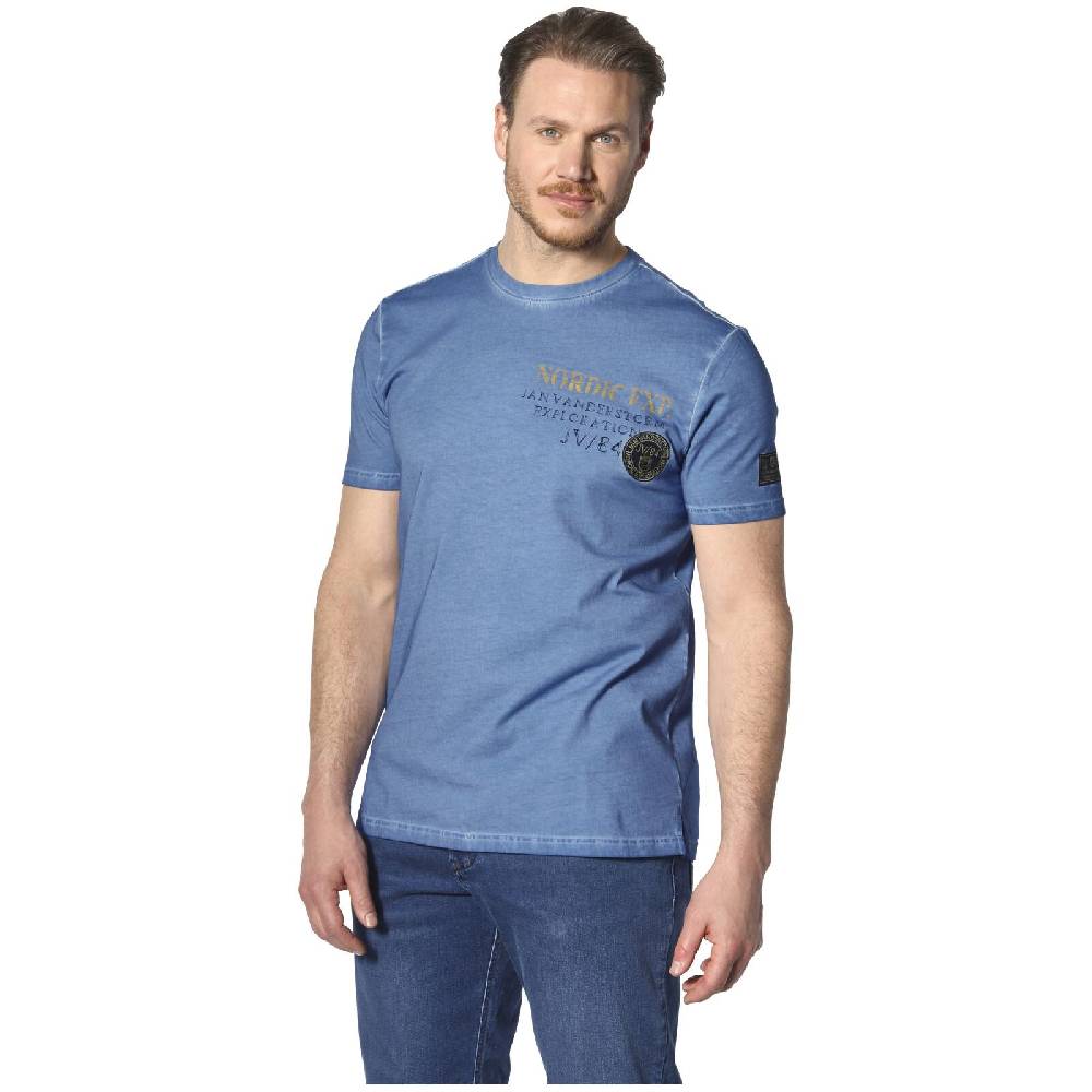 Jan Vanderstorm T-Shirt ANDJORN Blau