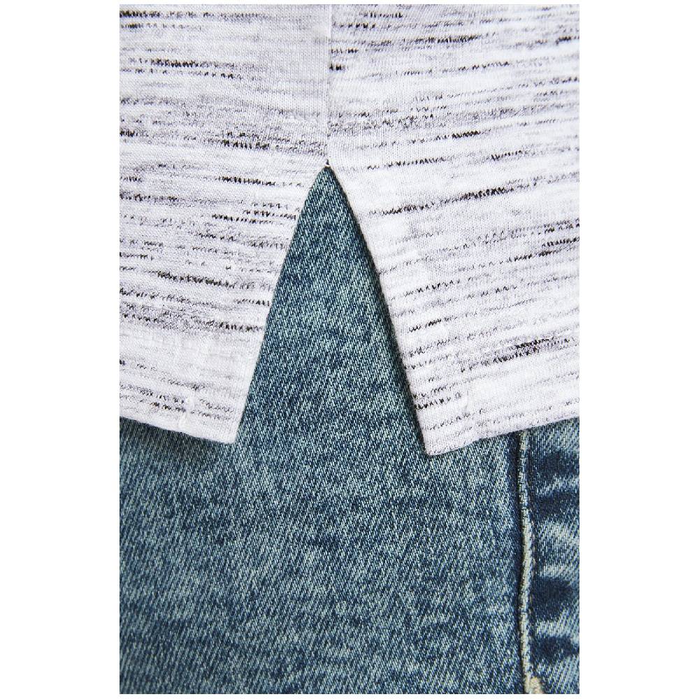 Jan Vanderstorm T-Shirt BALTFRIED Hellgrau Melange