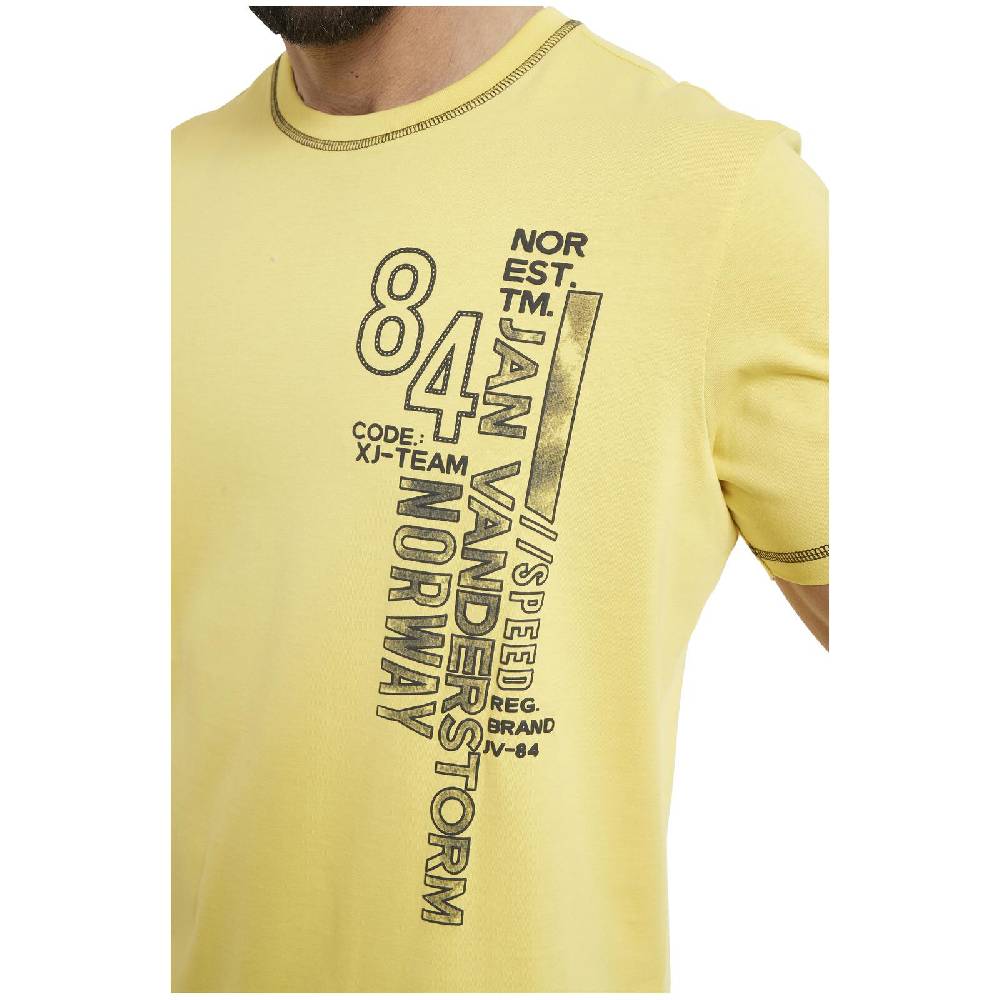 Jan Vanderstorm T-Shirt BARRIT Gelb