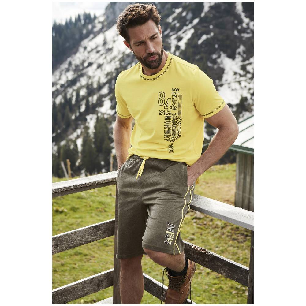 Jan Vanderstorm T-Shirt BARRIT Gelb