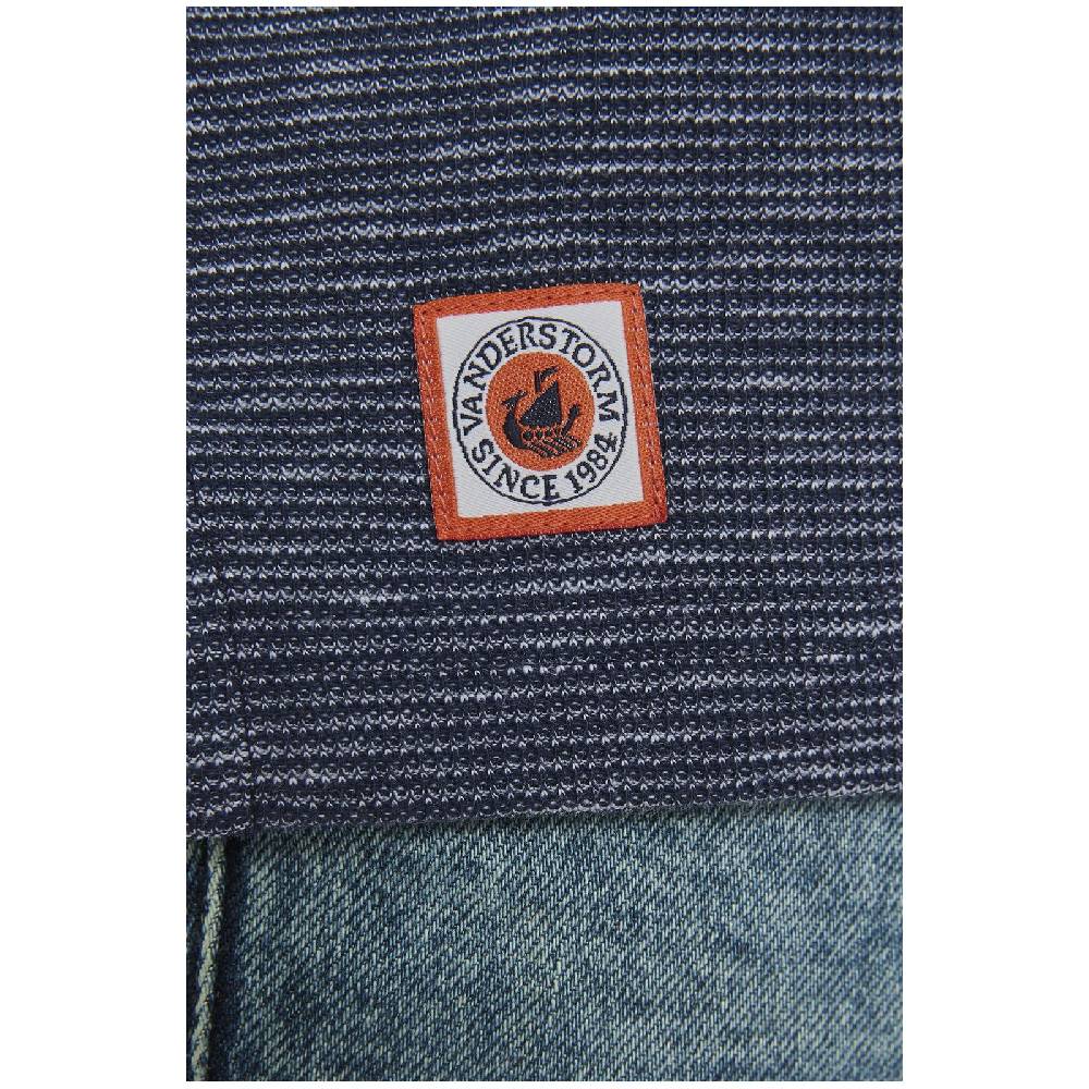 Jan Vanderstorm T-Shirt BENKT Dunkelblau Melange