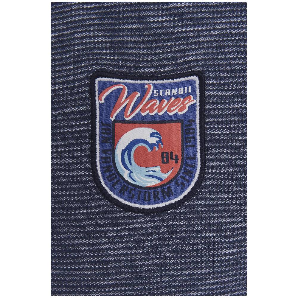 Jan Vanderstorm T-Shirt BENKT Dunkelblau Melange