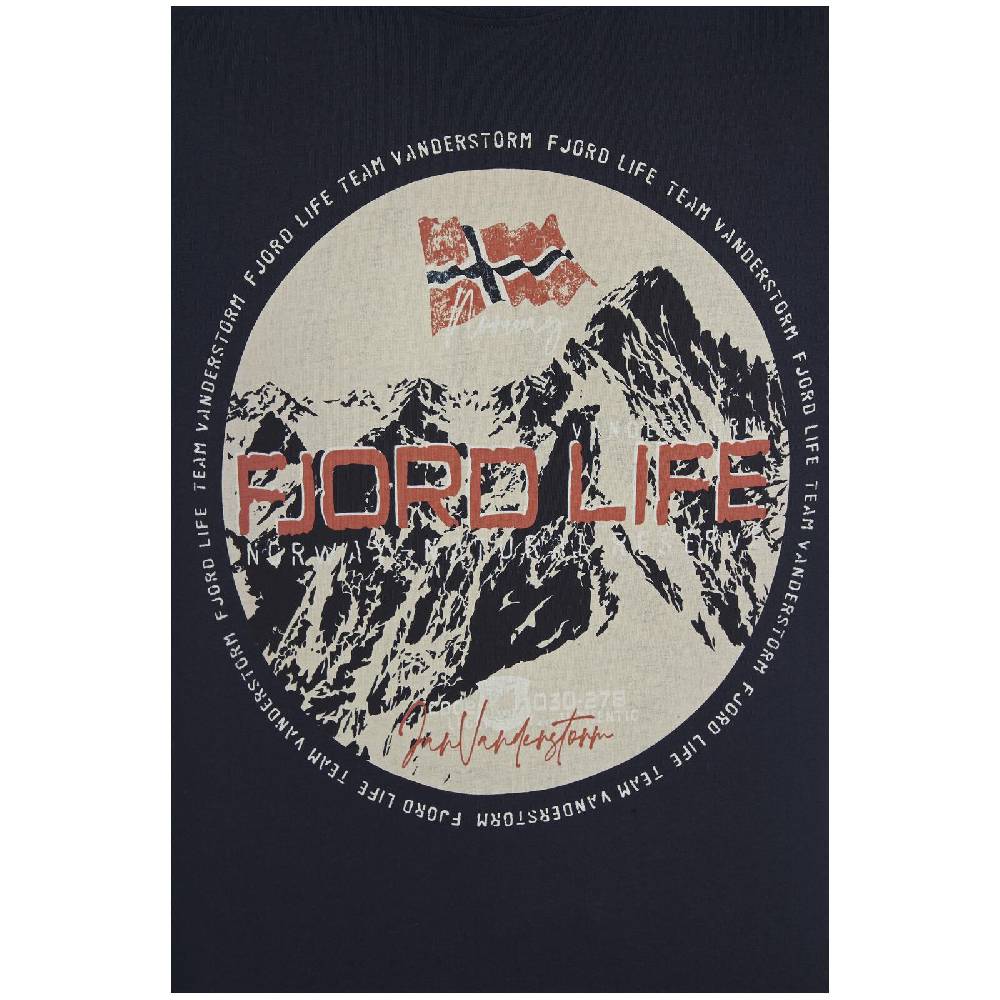 Jan Vanderstorm T-Shirt BENYAMIN Dunkelblau